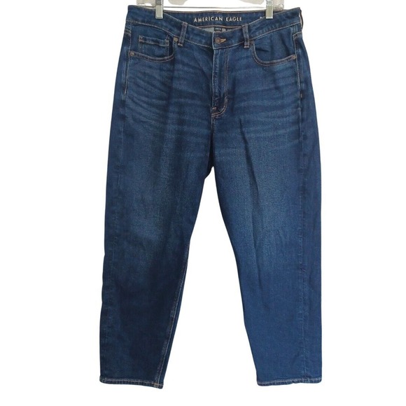 American Eagle Outfitters Denim - American Eagle Women's Size 14 MOM JEANS Medium Wash Denim Blue Stretch NEW